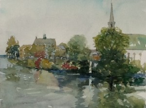 Beaconsfield Park, watercolour